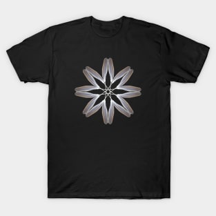 Feather Flower Gray T-Shirt